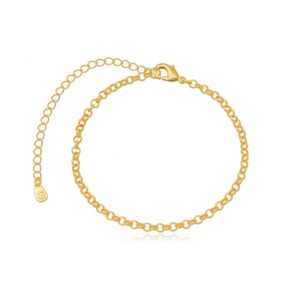 Pulseira elo português dourada