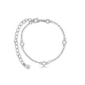 Pulseira cristais ródio