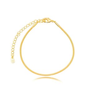 Pulseira malha roliça dourada